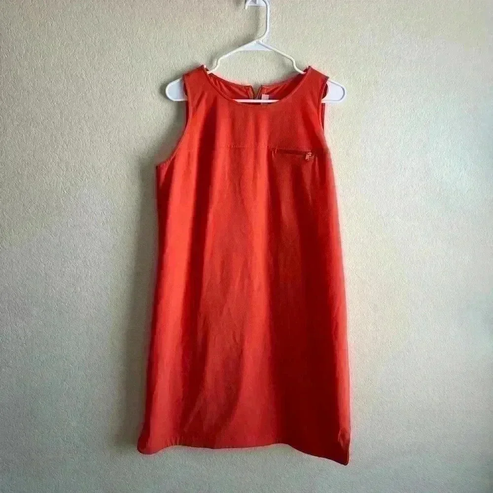 Loft orange shift‎ dress 12
